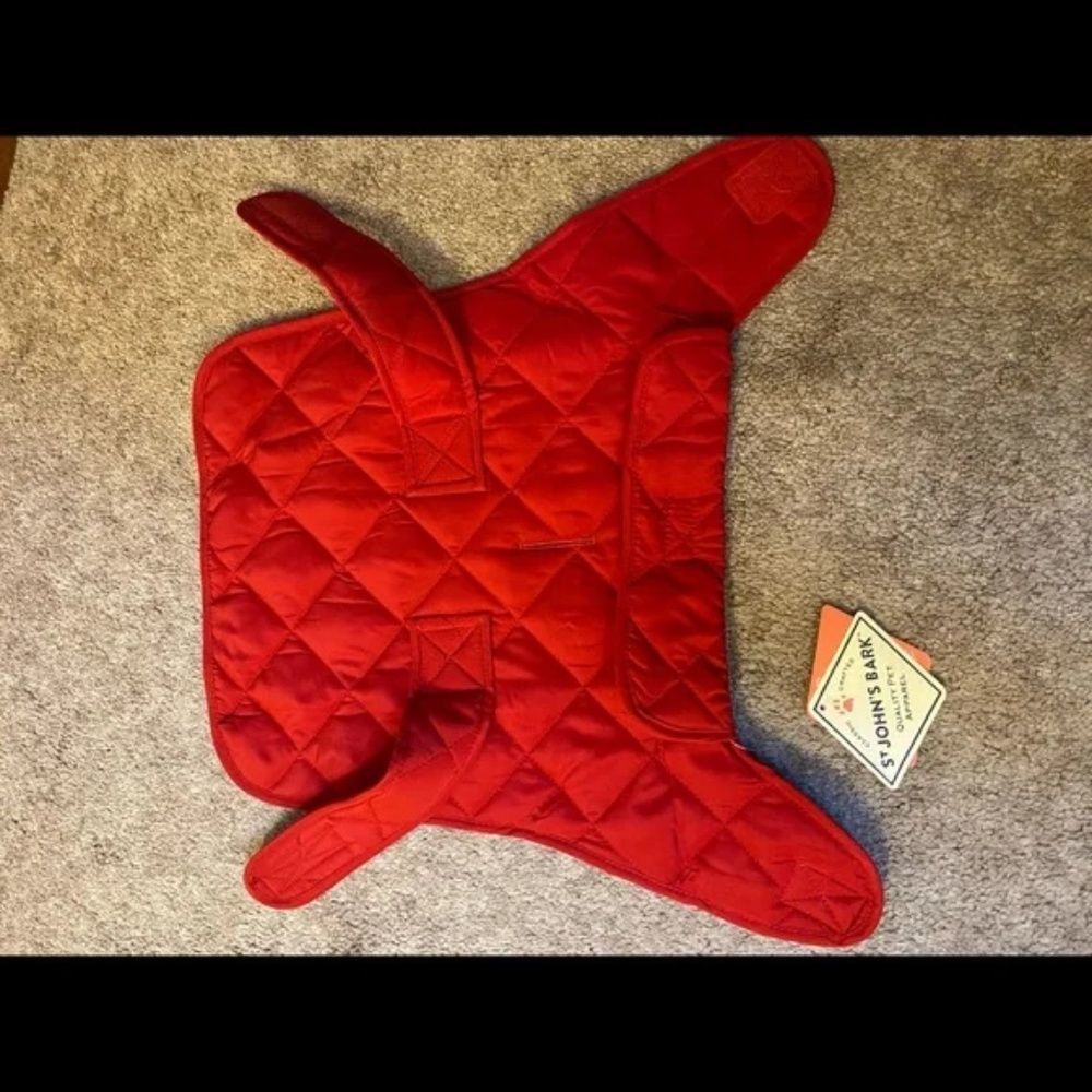 St. John’s Bark Quilted Pet Apparel Size Small